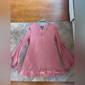 Long Sleeve Coral Dress